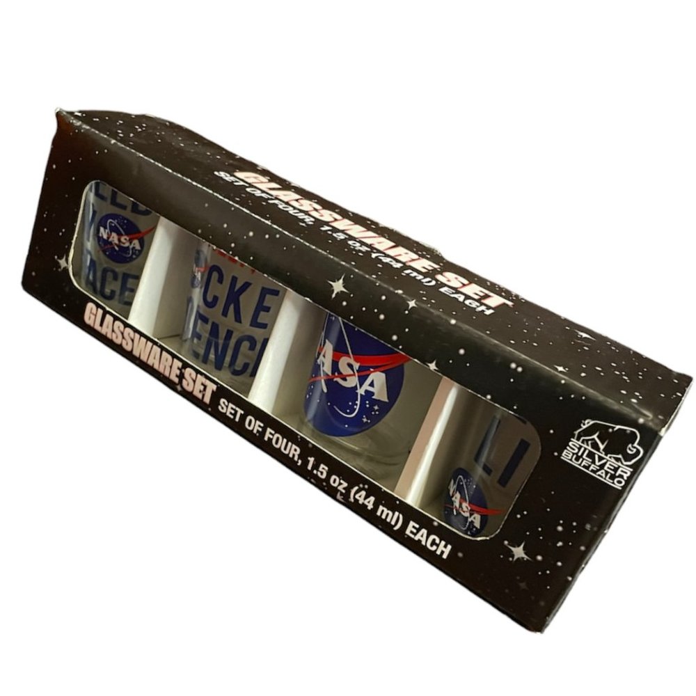 NEW NASA Shot Glass Set by Silver Buffalo